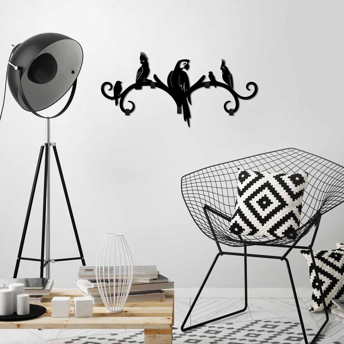 Wallity Gancho de Pared Tropical Negro Wallity Gancho de Pared Tropical Negro